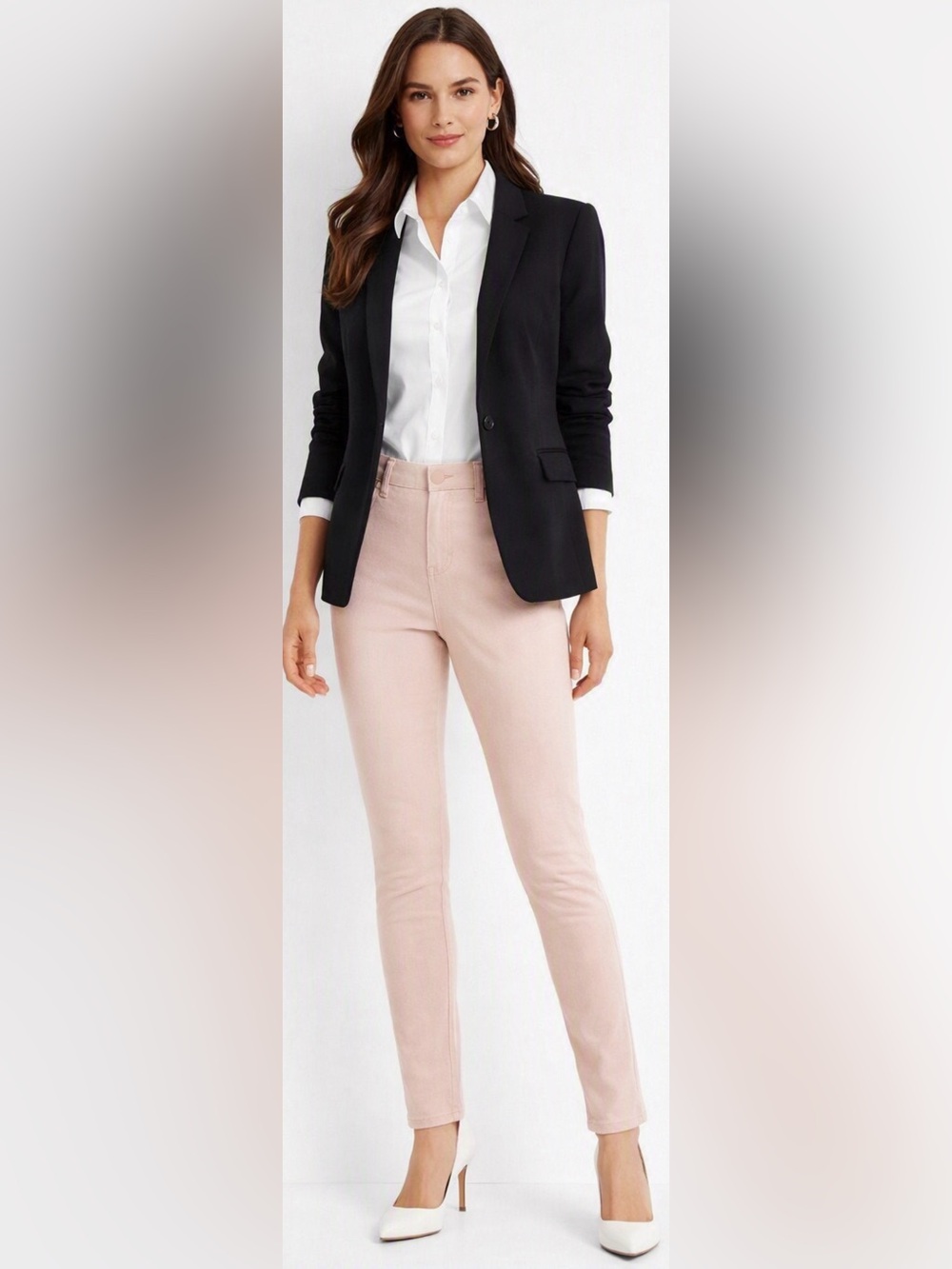 Joe Boxer Women’s Mid Rise Jeggings in Blush Pink Sz S